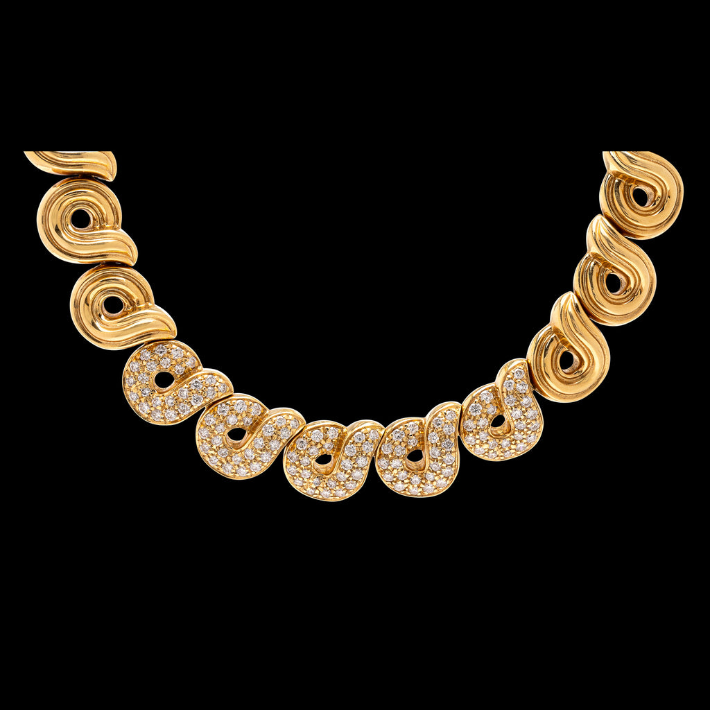 Boucheron Diamond & 18k Gold Necklace, France