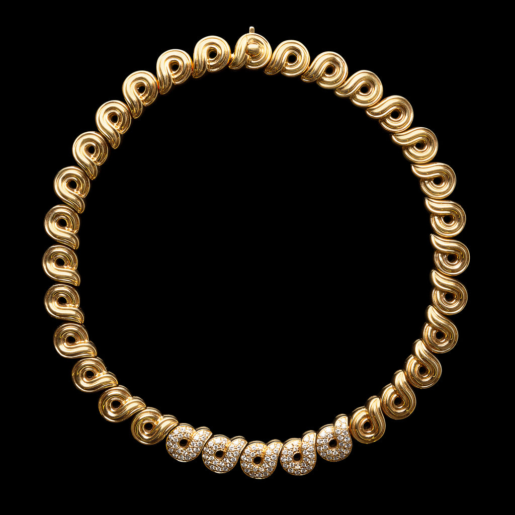 Boucheron Diamond & 18k Gold Necklace, France