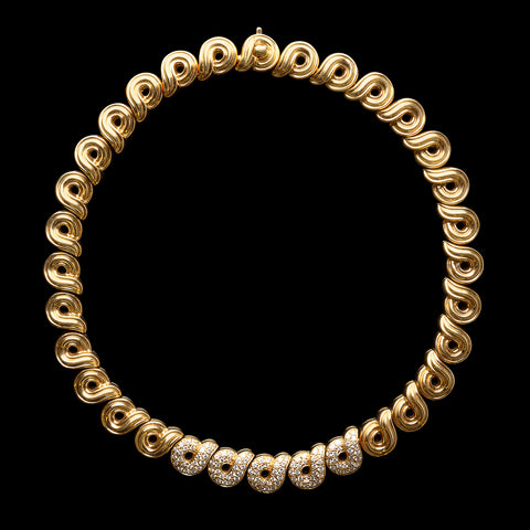 Boucheron Diamond & 18k Gold Necklace, France