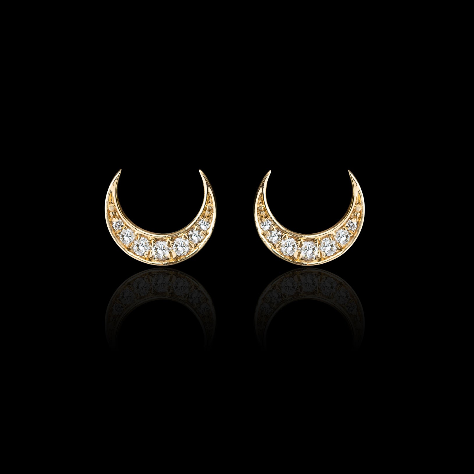Pentagram Earring Crescent Moon | Charm And Amulet™