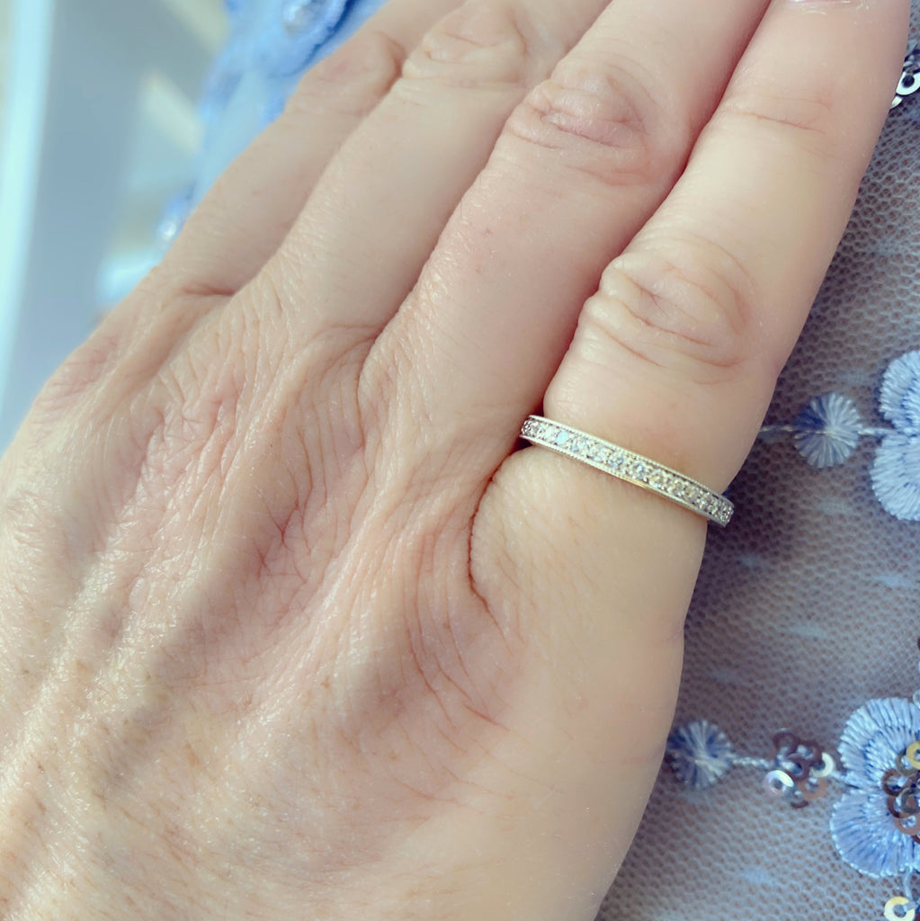 Diamond & Platinum Eternity Band