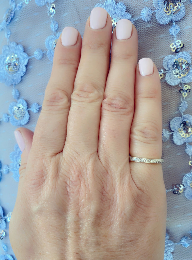 Diamond & Platinum Eternity Band