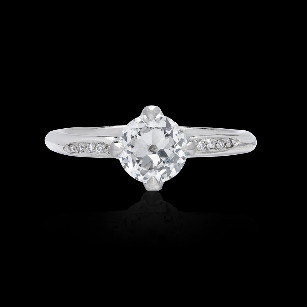Diamond & Platinum Engagement Ring