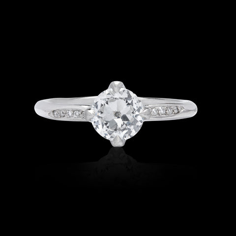 Diamond & Platinum Engagement Ring