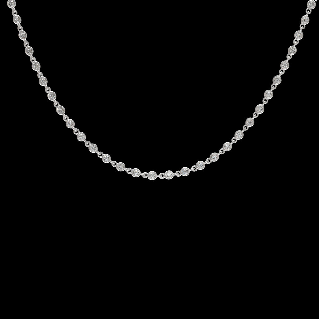 Diamond & White Gold Necklace