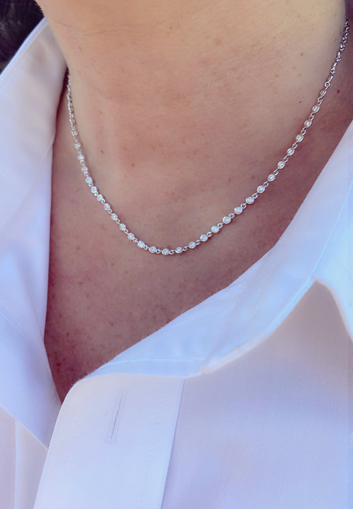 Diamond & White Gold Necklace