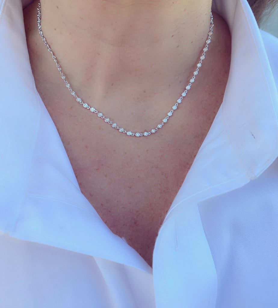 Diamond & White Gold Necklace