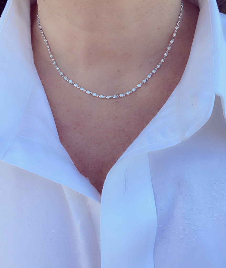 Diamond & White Gold Necklace
