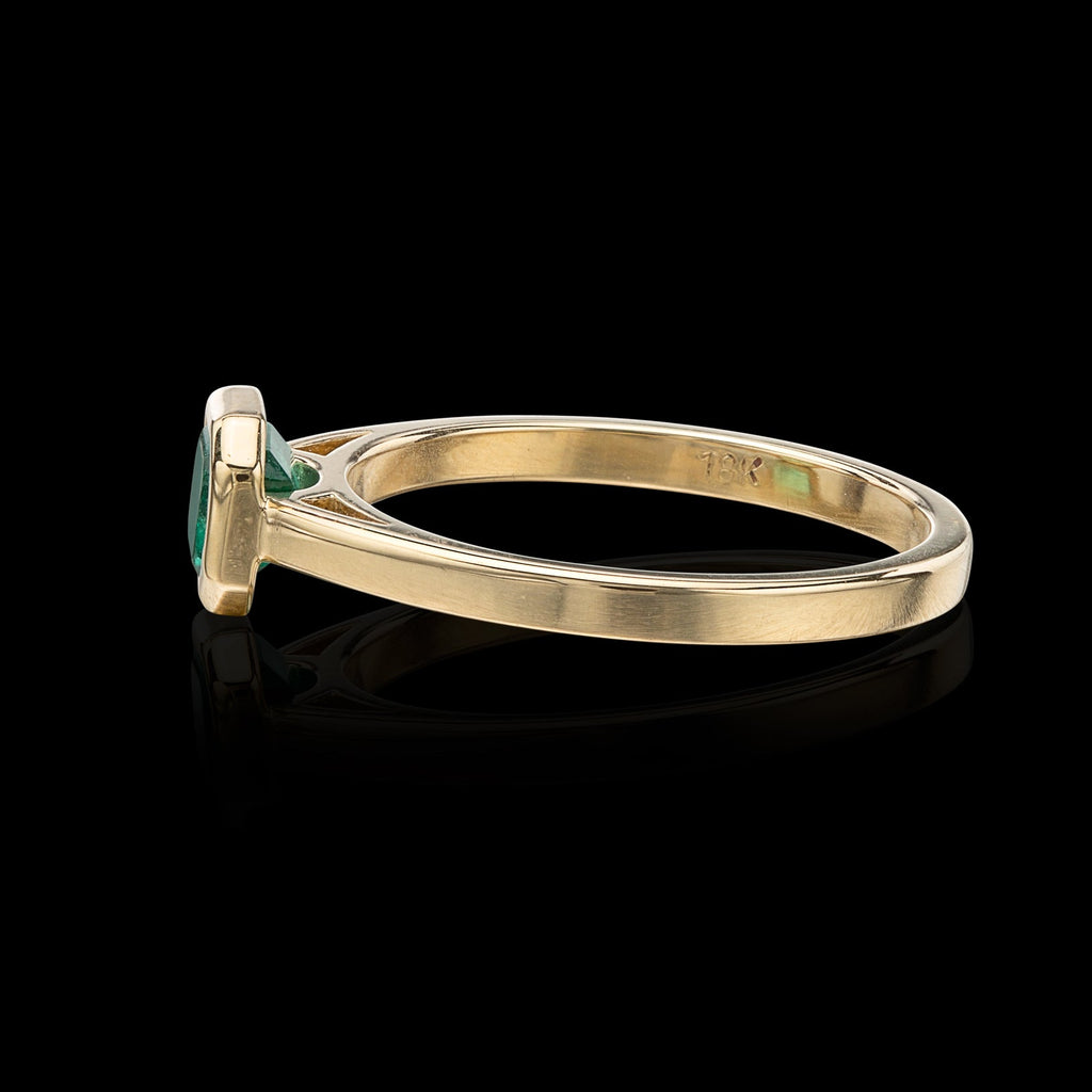 Emerald & 18k Gold ring