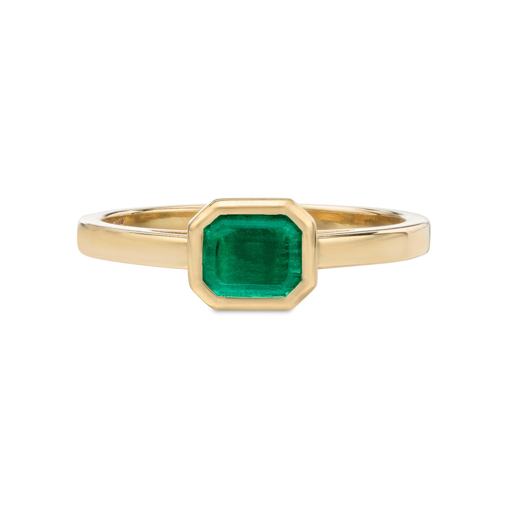 Emerald & 18k Gold ring