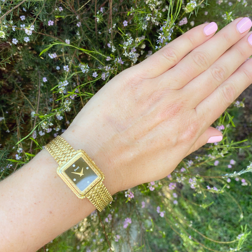 piaget gold watch vintage