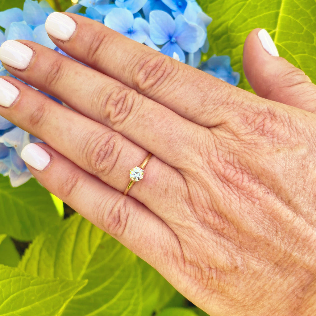 Yellow Gold Old European Diamond Ring
