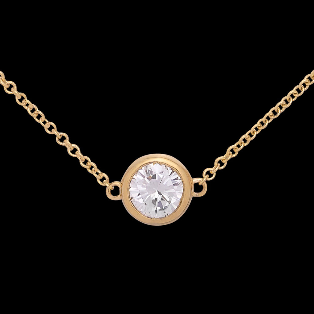 Exceptional 3.47ct 18kt Diamonds By The Yard Necklace