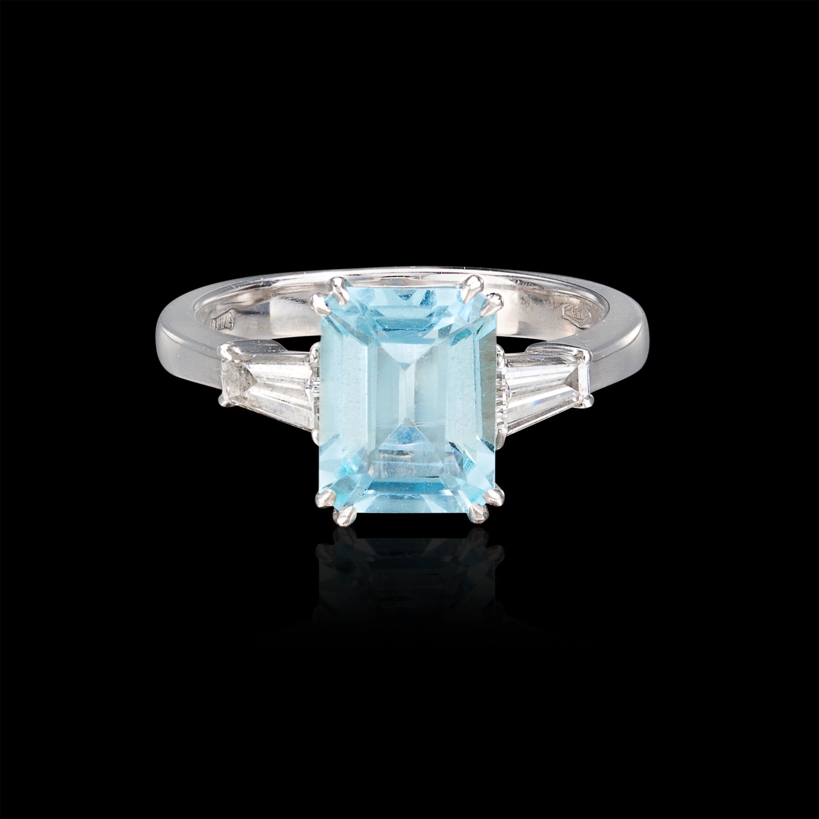 Special aquamarineペンデュラム✨ 51.67 carat Emerald Cut Aquamarine and Diamond Art Deco