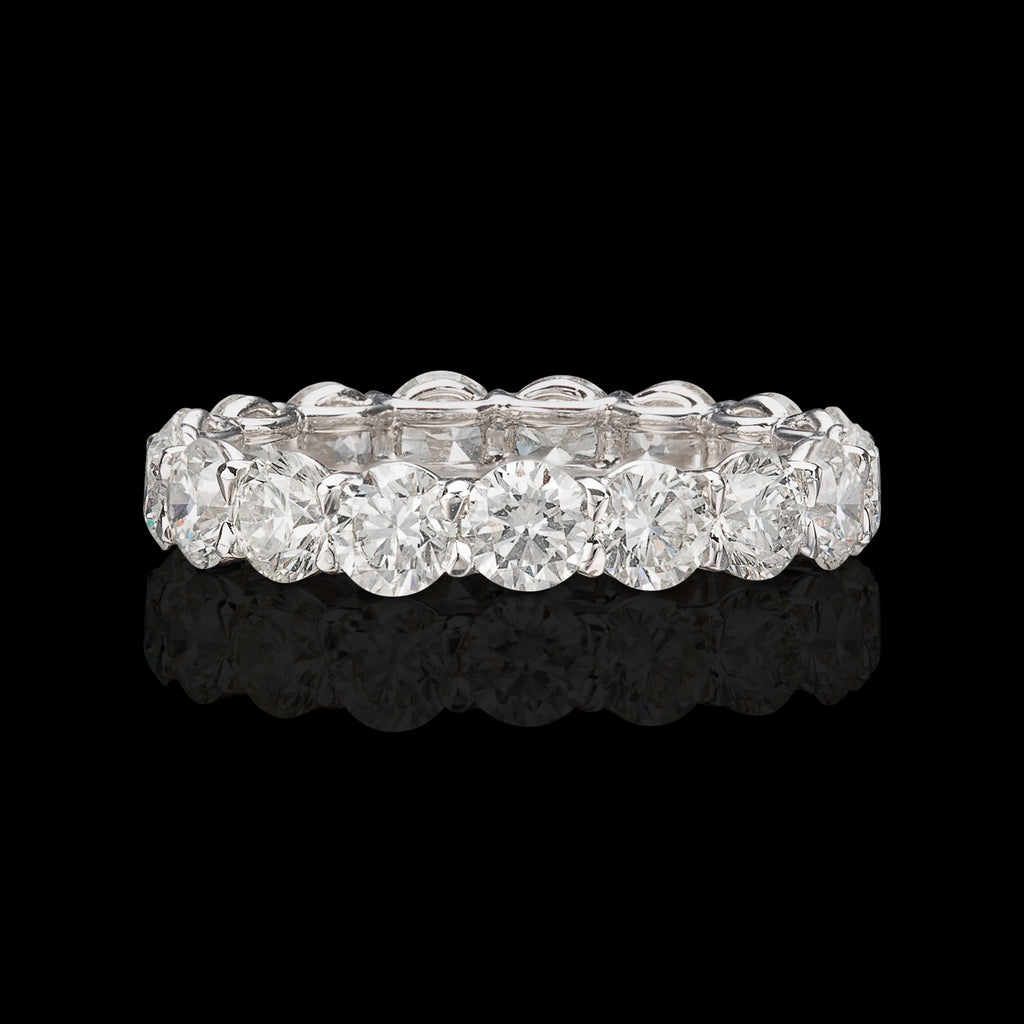 Beautiful Round Cut Diamond Eternity Band