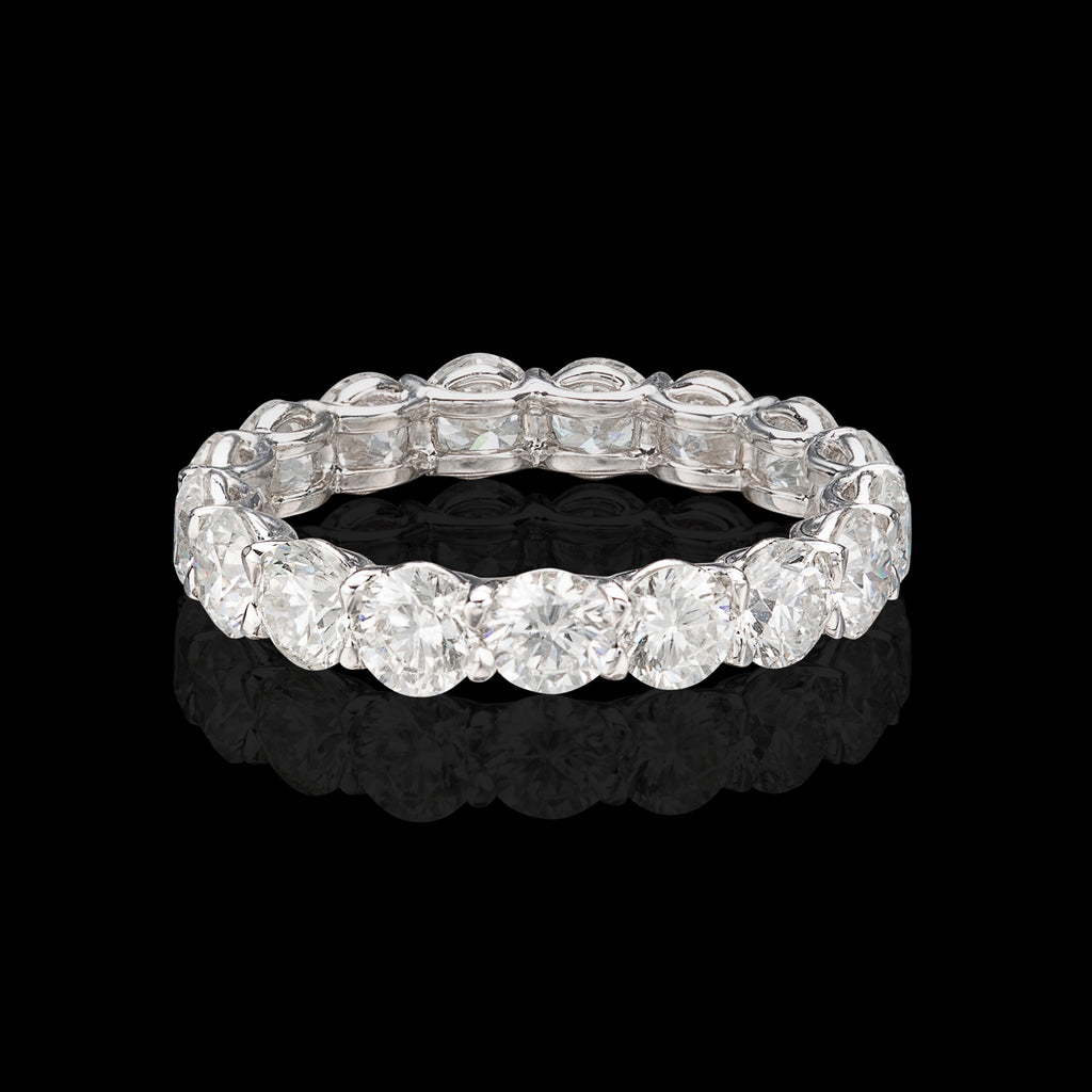 Beautiful Round Cut Diamond Eternity Band