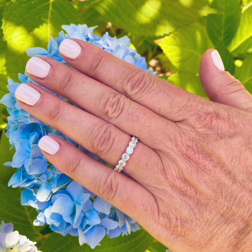 Beautiful Round Cut Diamond Eternity Band