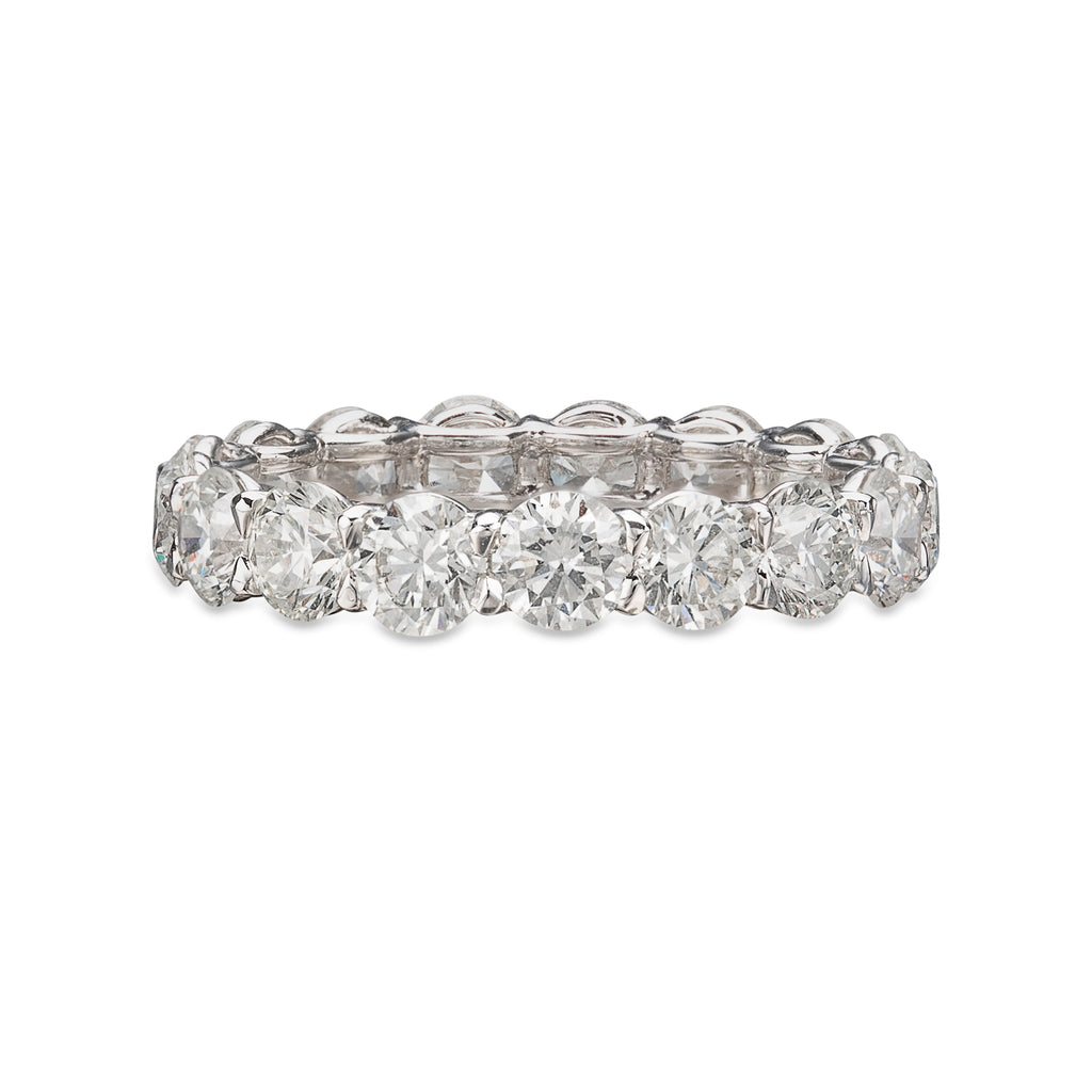 Beautiful Round Cut Diamond Eternity Band