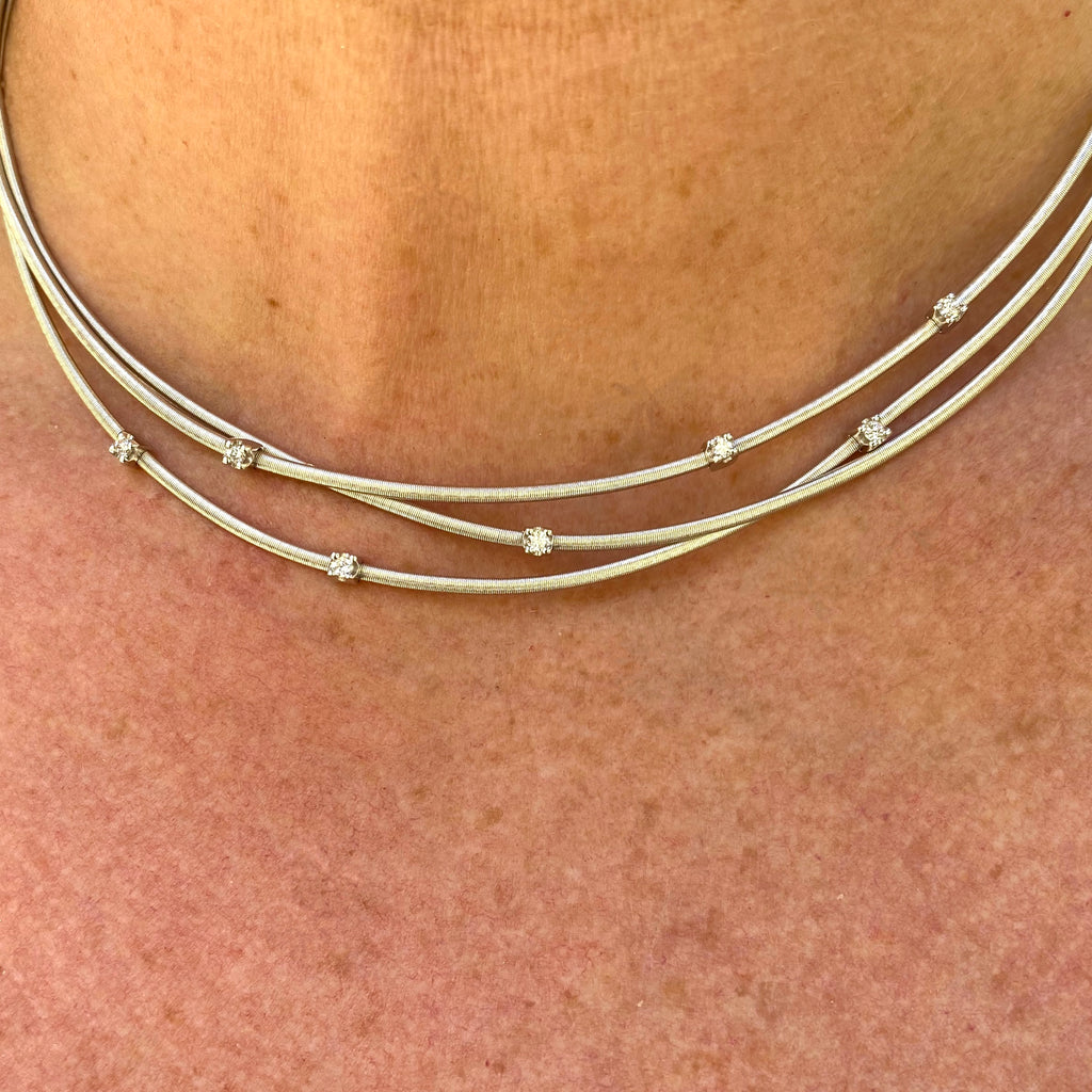 Marco Bicego Diamond & White Gold Necklace