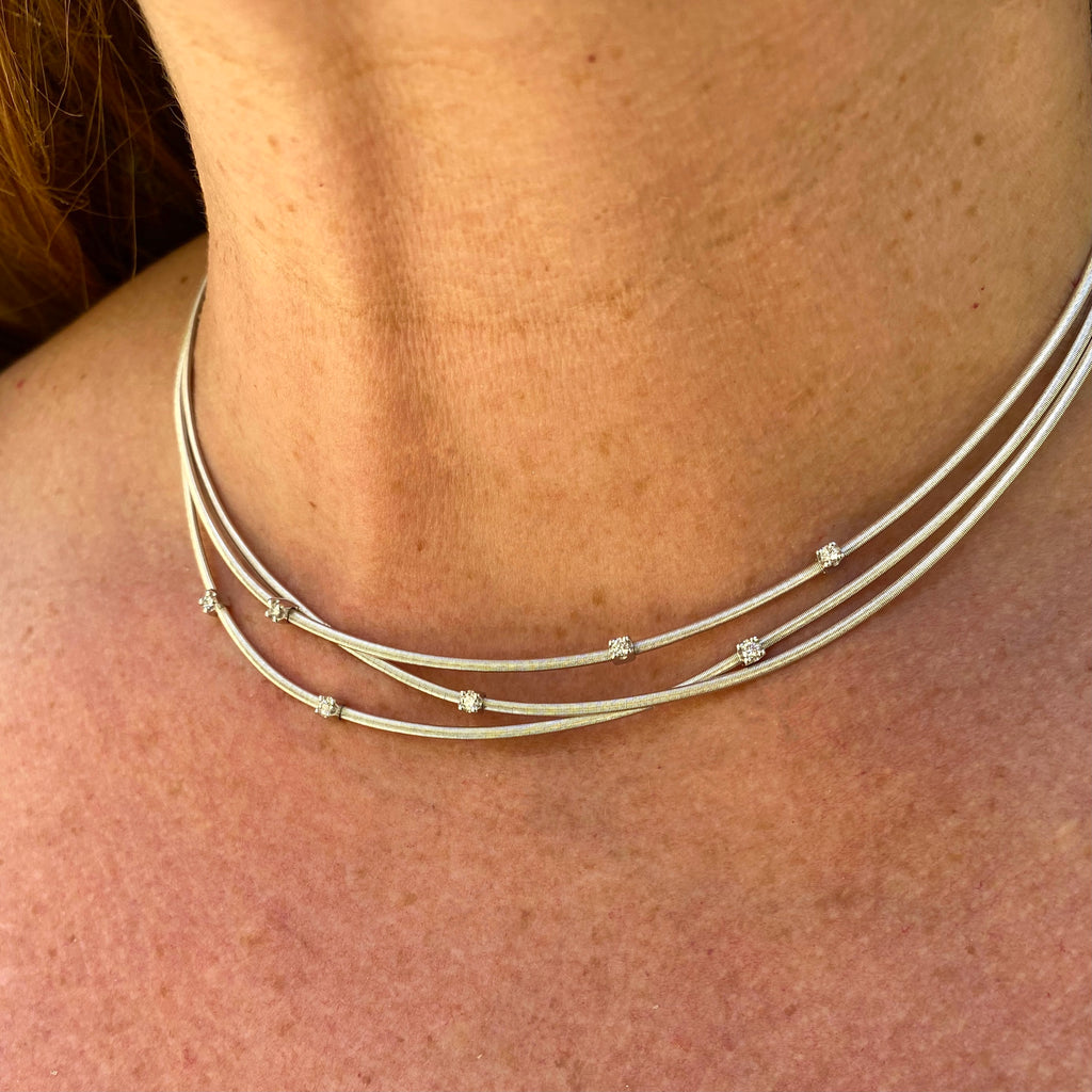 Marco Bicego Diamond & White Gold Necklace