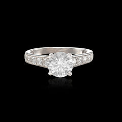 ☆nff☆ coincide ringwhite nff48 MARKED 925 CN FZN CREATIONS STERLING SILVER PAVE CZ COCKTAIL