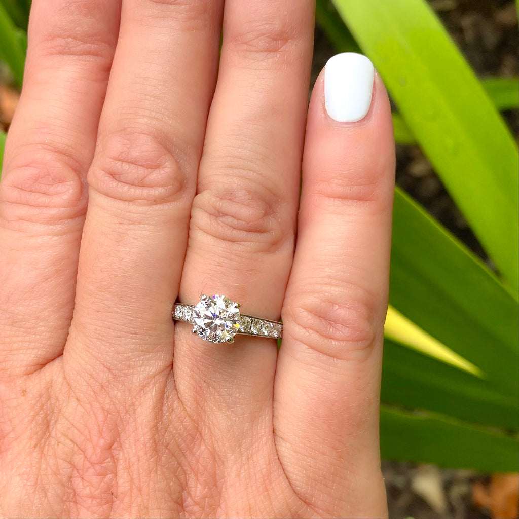 GIA 1.51-ct. F/VVS2 Diamond Engagement Ring