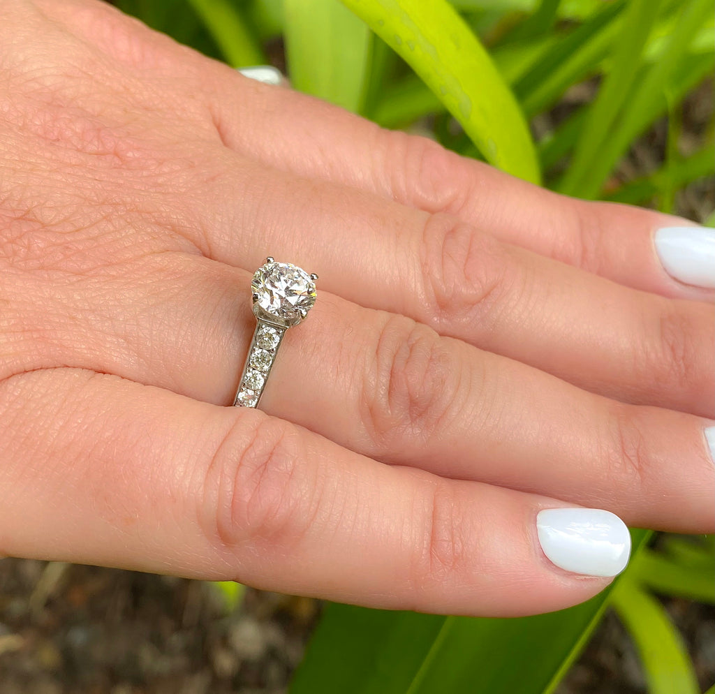 GIA 1.51-ct. F/VVS2 Diamond Engagement Ring