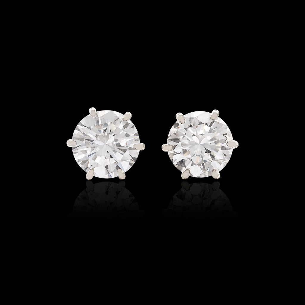 HRD 2.67-ct Diamond Solitaire Earrings