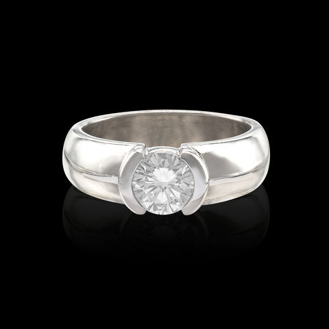 Contemporary .95-ct. G/VS Diamond Ring
