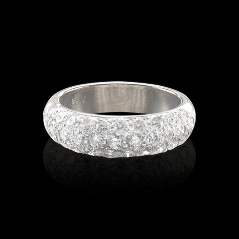 Diamond and Platinum Pavé Band
