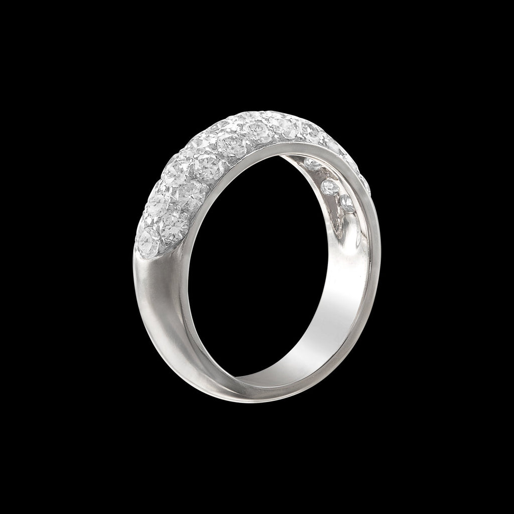 Diamond and Platinum Pavé Band