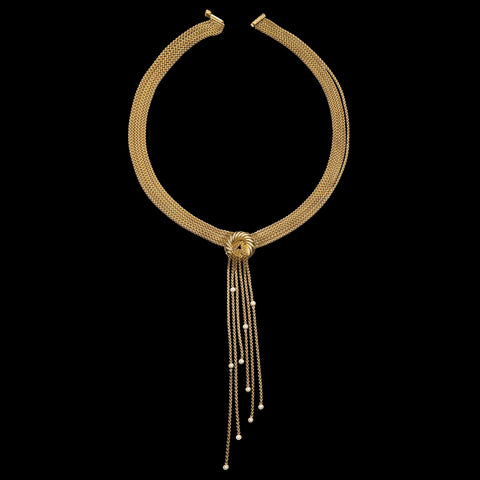 David Yurman Diamond Multi-Strand Tassel Necklace