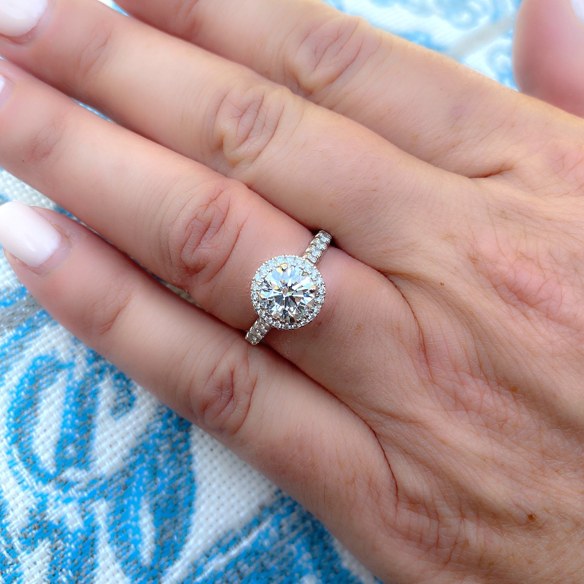 Half-Carat Diamond Estate Engagement Ring