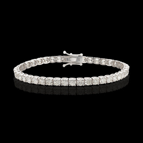 Splendid Diamond & Gold Line Tennis Bracelet