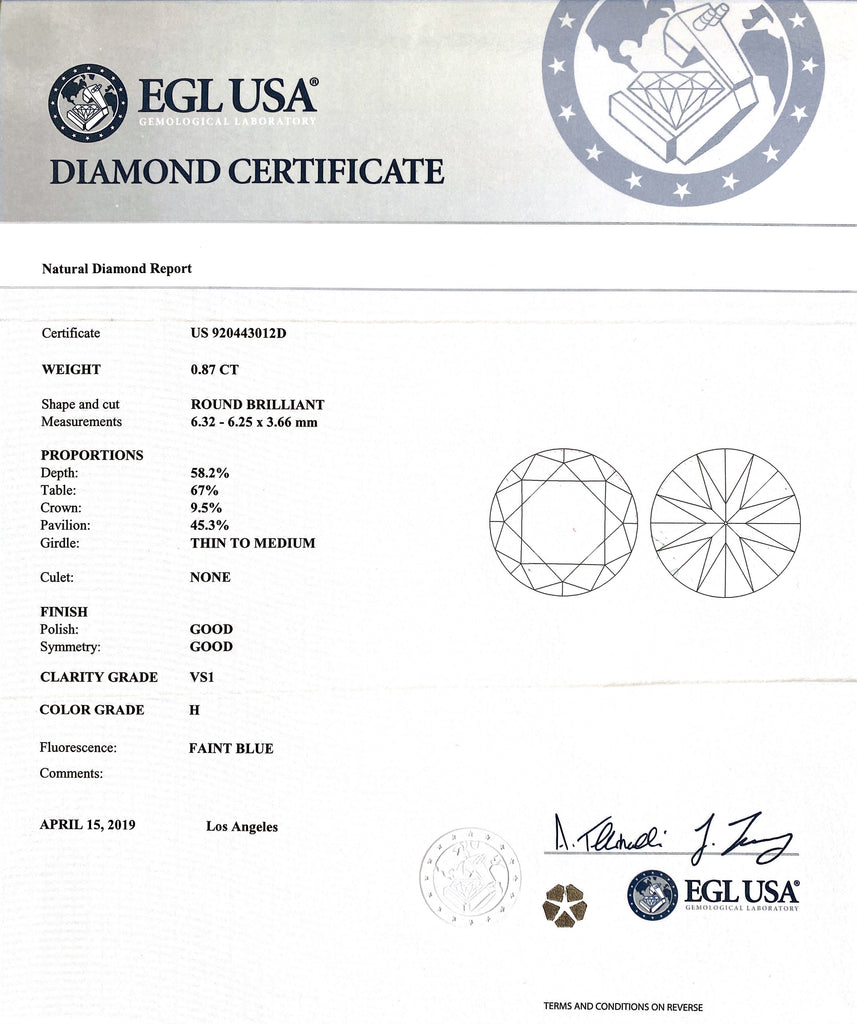 Estate Diamond and Platinum Engagement Ring