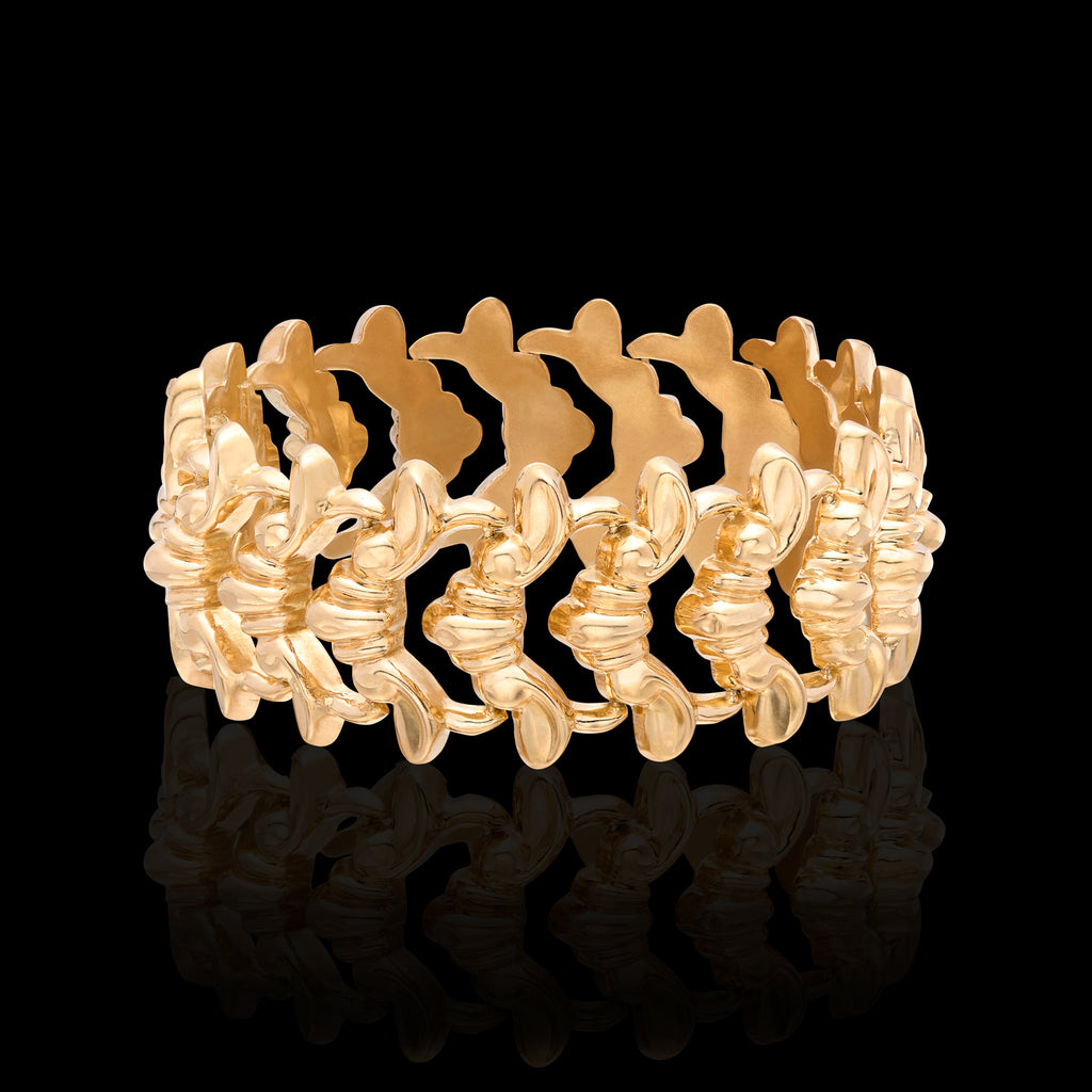 Italian 18k Gold Link Bracelet