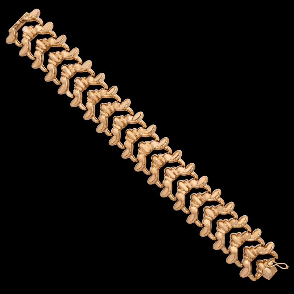 Italian 18k Gold Link Bracelet