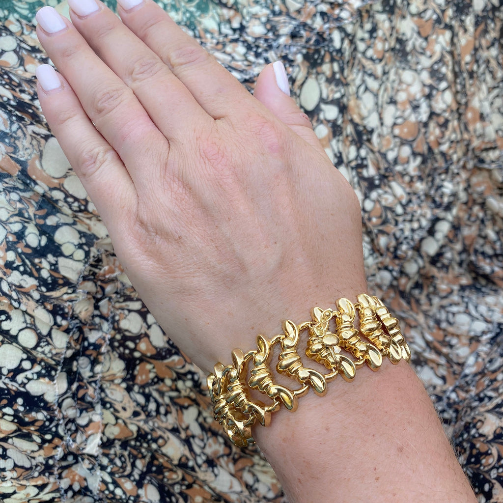Italian 18k Gold Link Bracelet