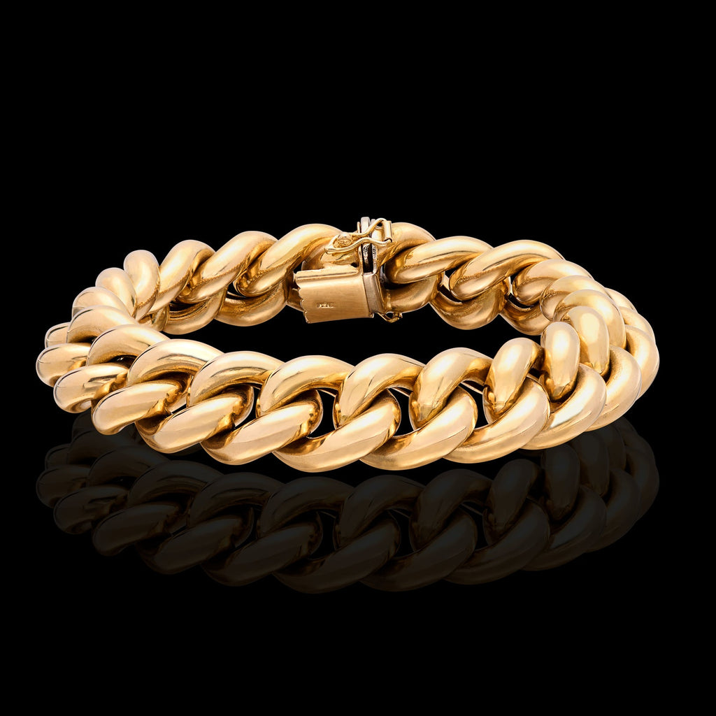 Copy of Italian 18k Gold Curb Link Bracelet