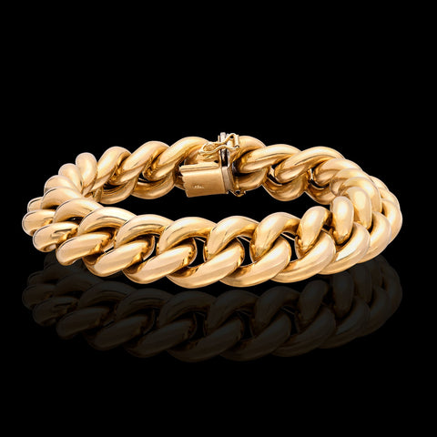Copy of Italian 18k Gold Curb Link Bracelet