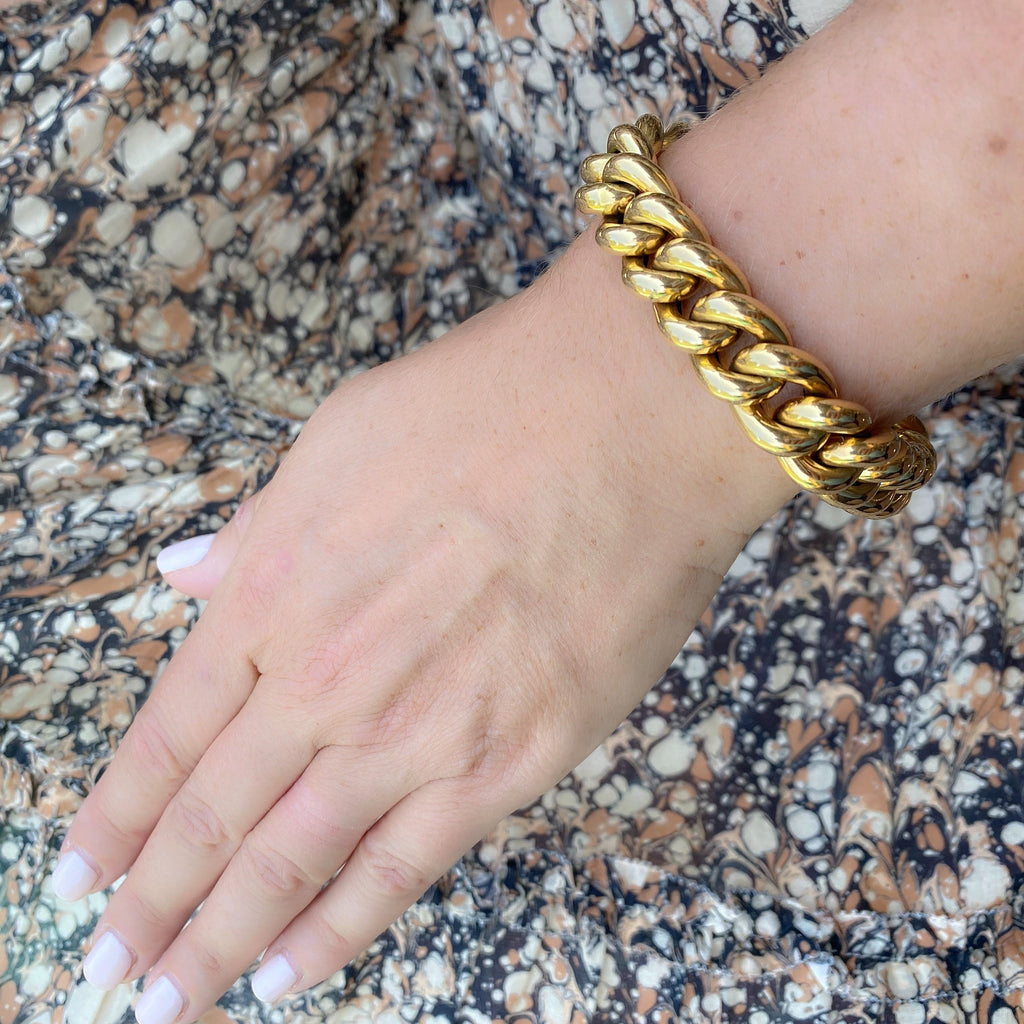 Copy of Italian 18k Gold Curb Link Bracelet