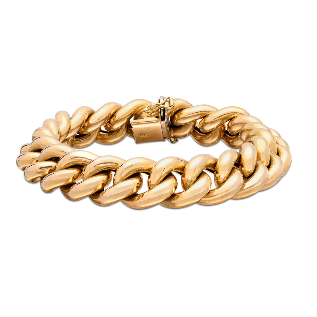 Copy of Italian 18k Gold Curb Link Bracelet