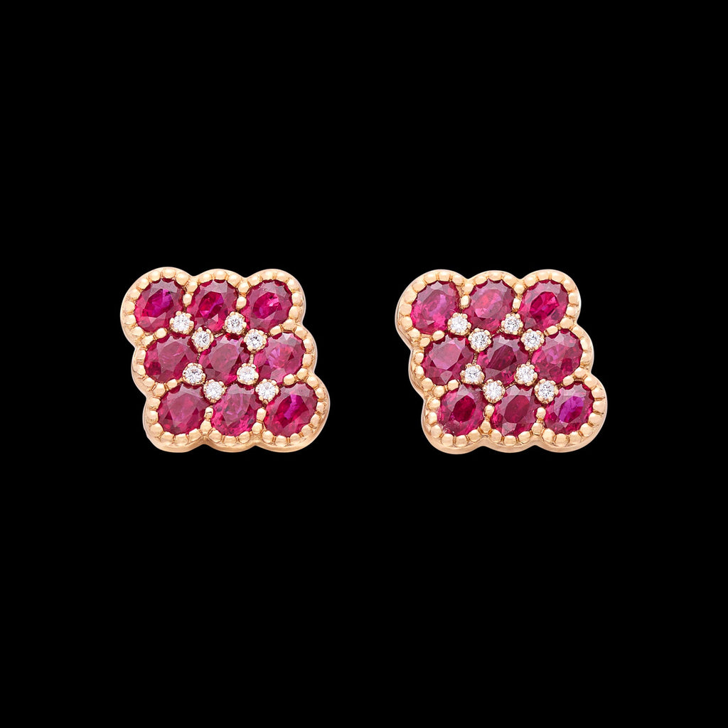 Salavetti Ruby & Diamond Earrings