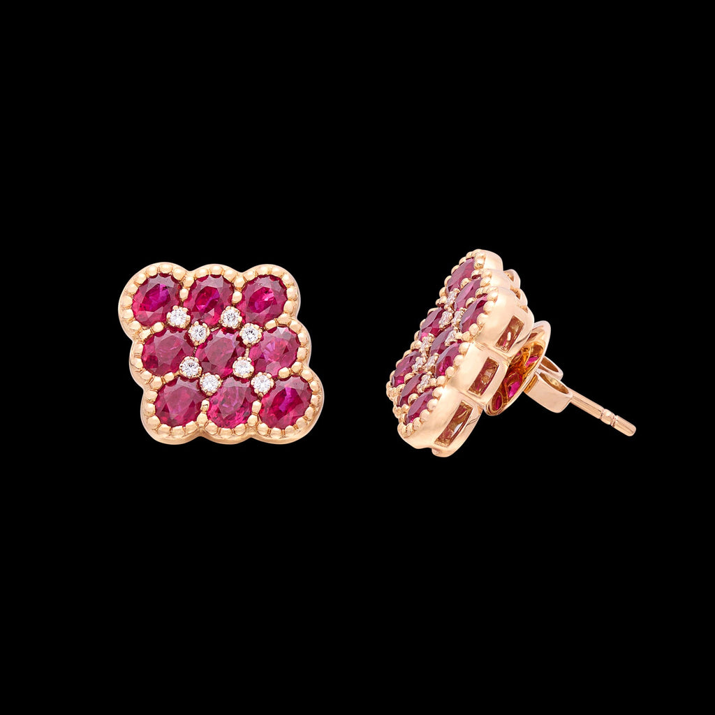 Salavetti Ruby & Diamond Earrings