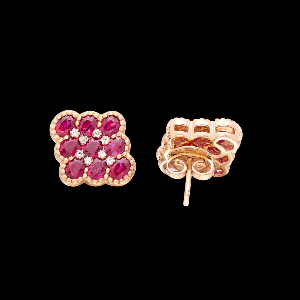 Salavetti Ruby & Diamond Earrings