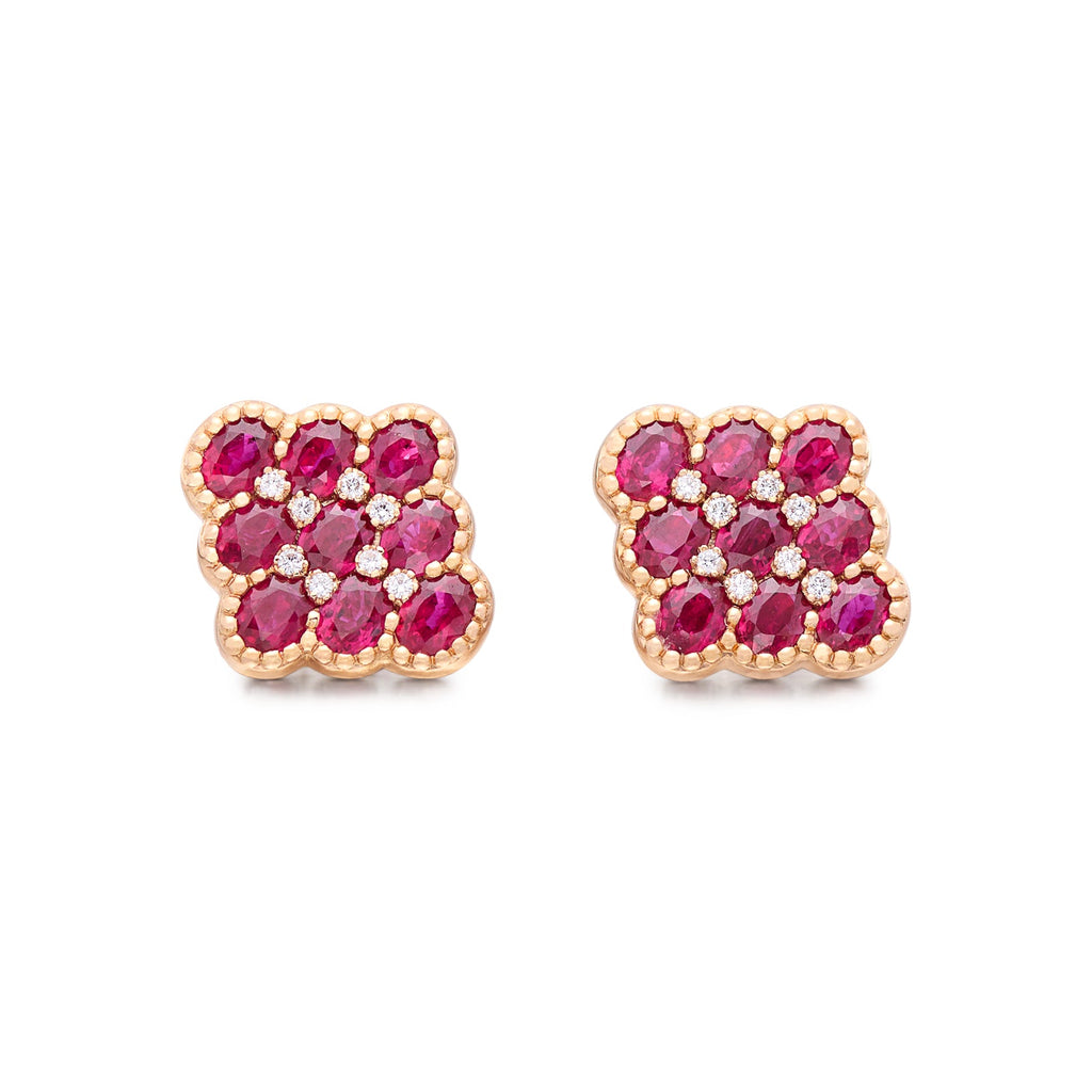Salavetti Ruby & Diamond Earrings