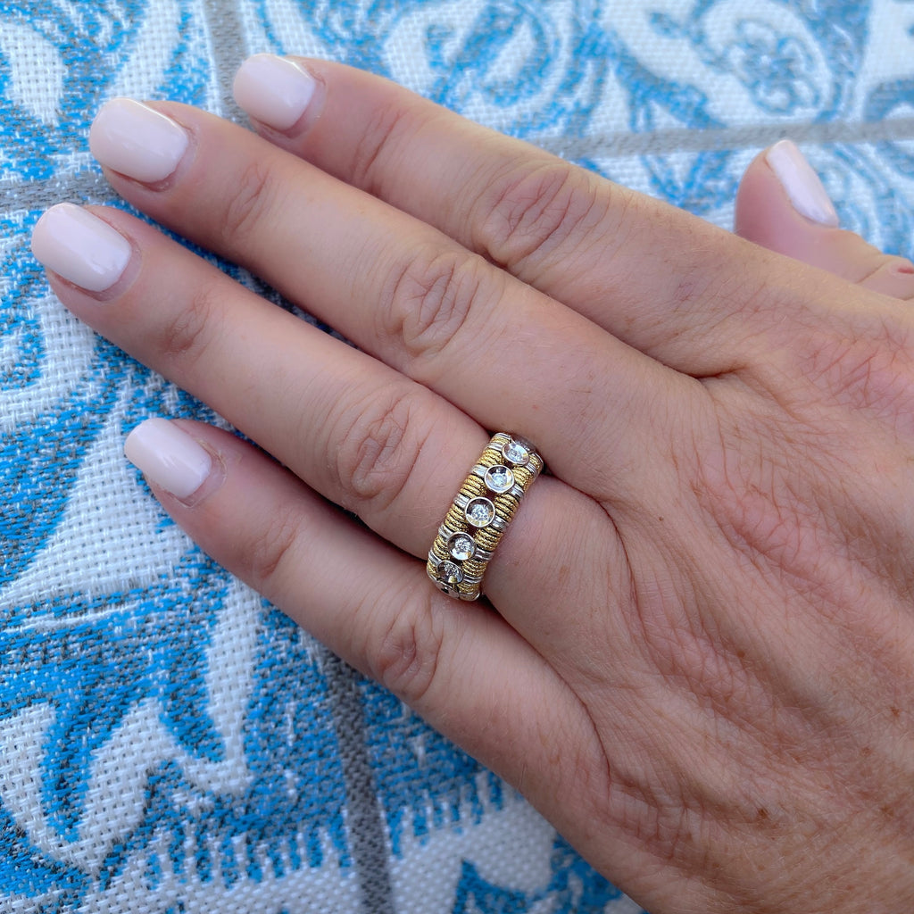 Roberto Demeglio JOY Diamond 18k Gold Stretch Ring