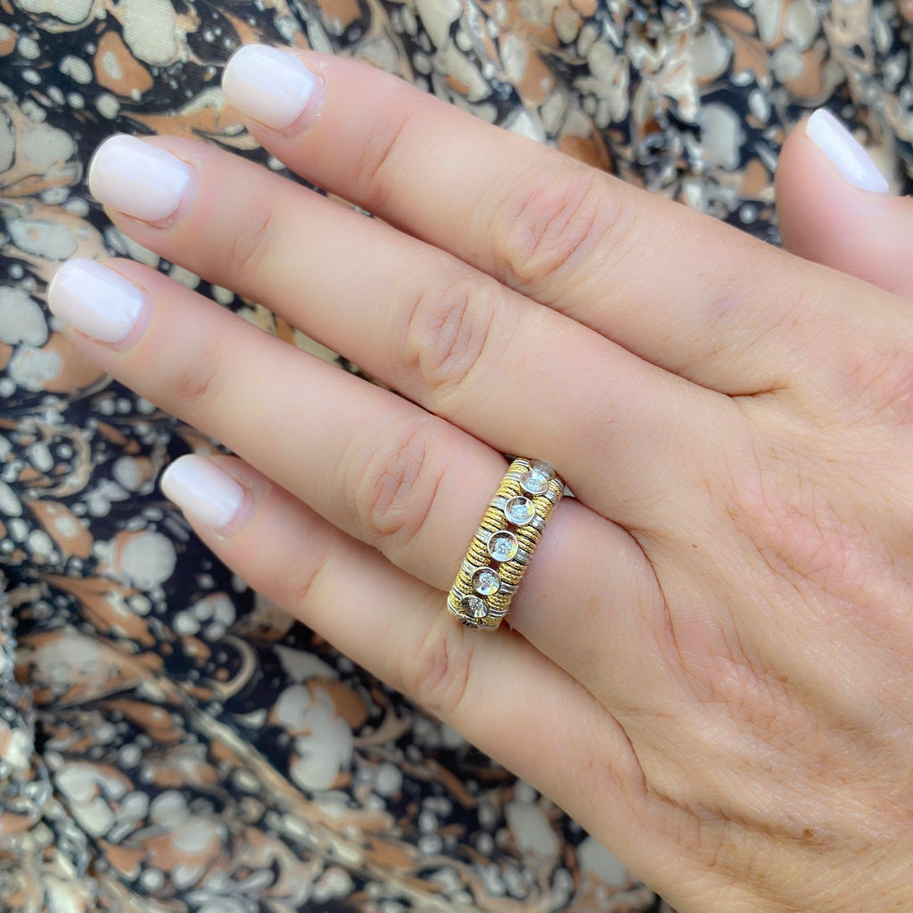 Roberto Demeglio JOY Diamond 18k Gold Stretch Ring