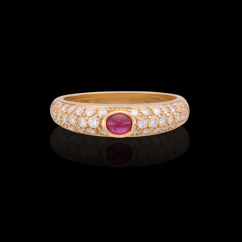 Salavetti Ruby & 18k Rose Gold Ring