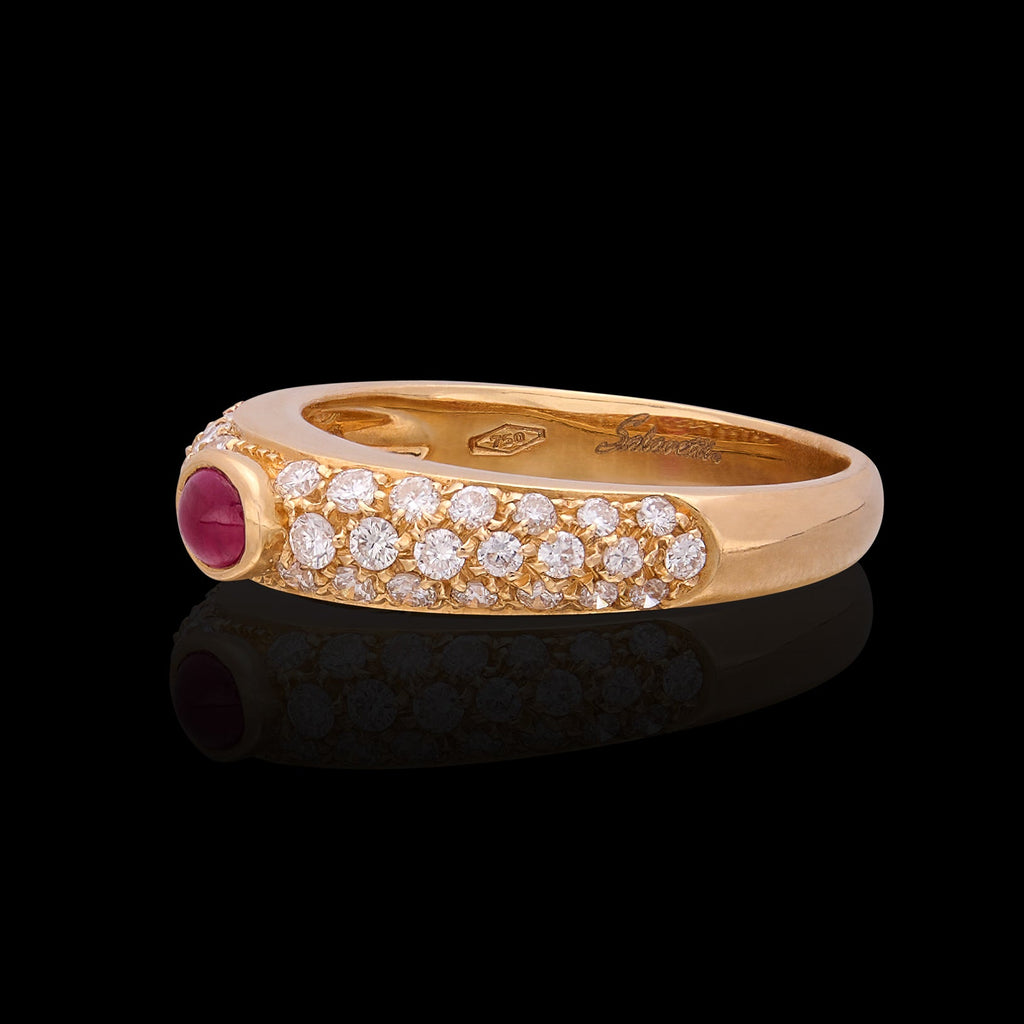 Salavetti Ruby & 18k Rose Gold Ring